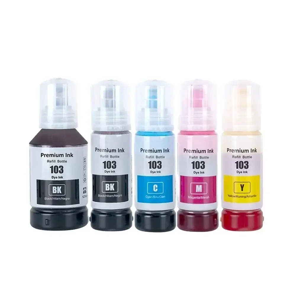 103 70ML Refill DGT Ink Premium Compatible Color Bulk Water Based Bottle for Epson EcoTank L3100 L3150 L1110 L5190 Printer