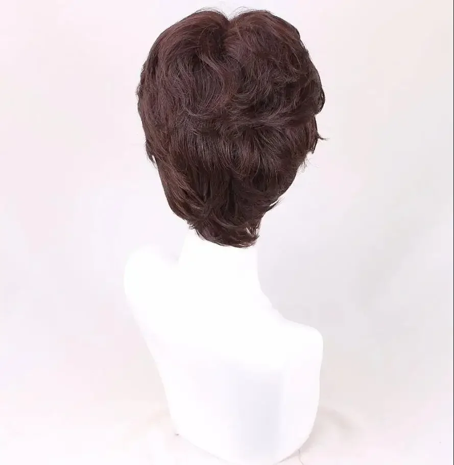 もつれたコスプレウィッグラプンツェルフリンライダー男性ショートカーリー人工毛かつら大人のロールプレイハロウィン