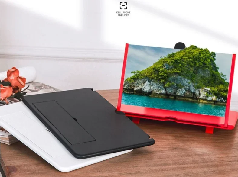 Amplificatore dello schermo del telefono cellulare da 10 pollici proiettore 3D HD lente d'ingrandimento Video del telefono cellulare staffa di ingrandimento dello schermo ingrandita pieghevole