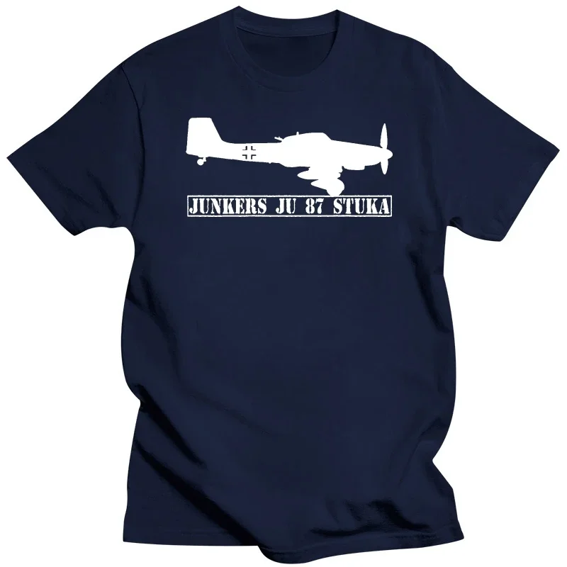 Camiseta de Junkers Ju 87 Stuka, camisa informal divertida con cuello redondo, diseño loco, ropa de calle Kawaii, primavera y otoño