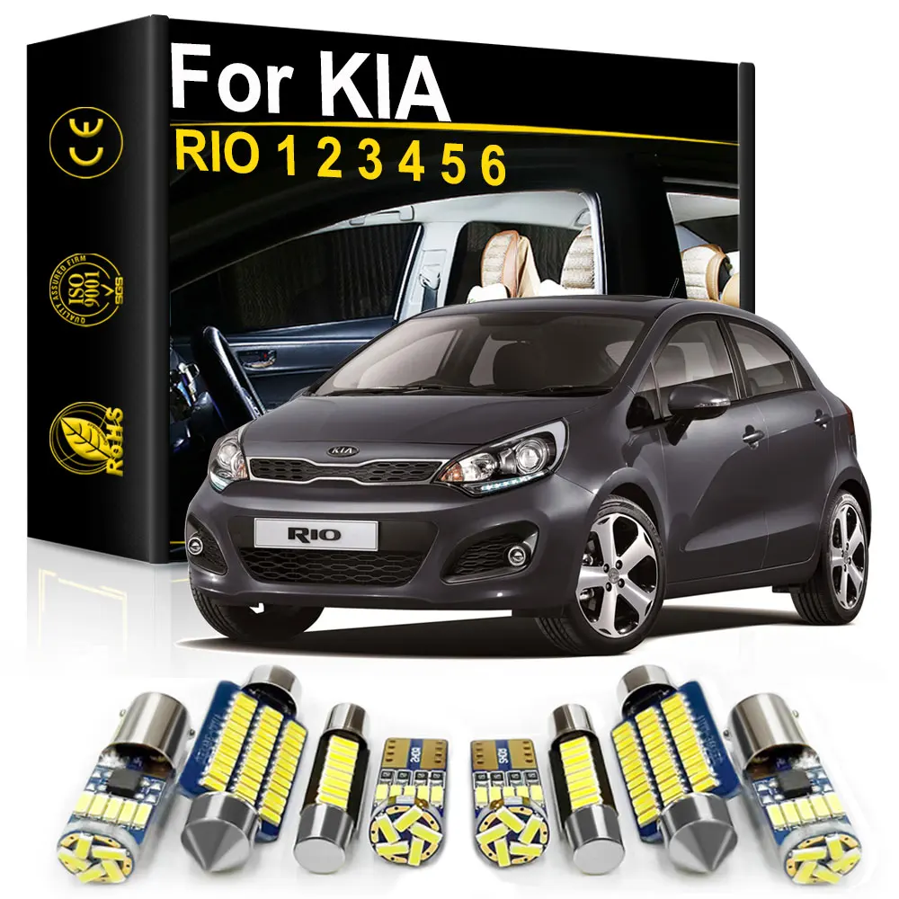 

For KIA RIO 1 2 3 4 5 6 1999-2011 2012 2013 2014 2015 2016 2017 2018 2019 2020 2021 Interior LED Light Canbus Car Accessories