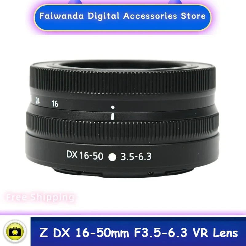 

95% новый оригинальный объектив Z DX 16-50mm F3.5-6.3 VR для камер Nikon Z30, Z50, Z50II, ZFC (DX16-50/F3.5-6.3)