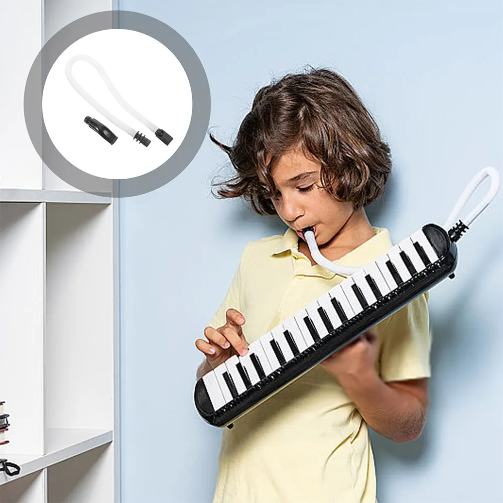 

2 Sets Melodica Mouthpieces Tube 32 36 37 41 Keys Student Children Adult Musical Instrument Toy Long Flexible Plastic