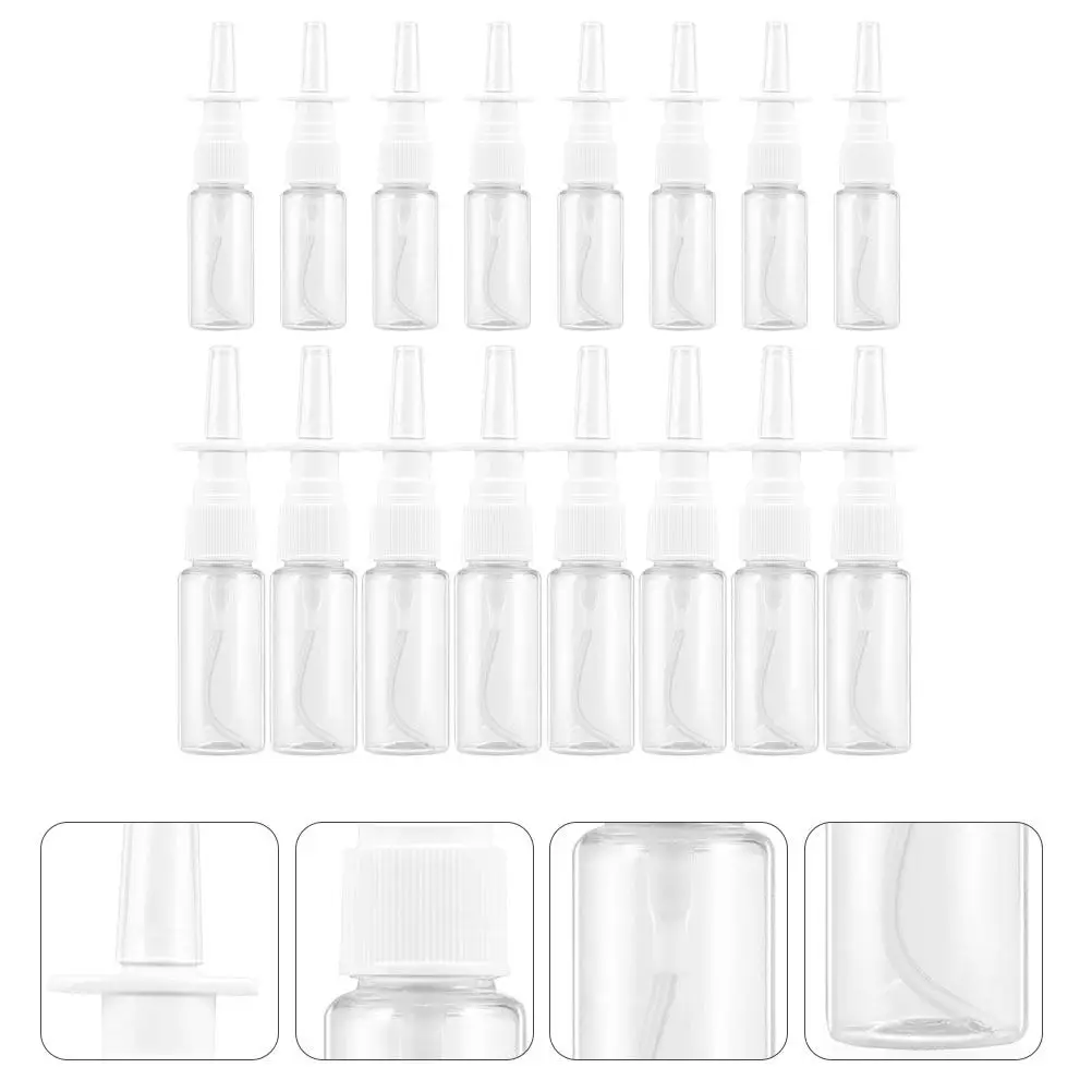 

24Pcs Refillable Nasal Spray Bottles Portable Clear Sub Bottle for Water Perfume Liquid Cosmetics Nasal Rinse Easy Clean Travel