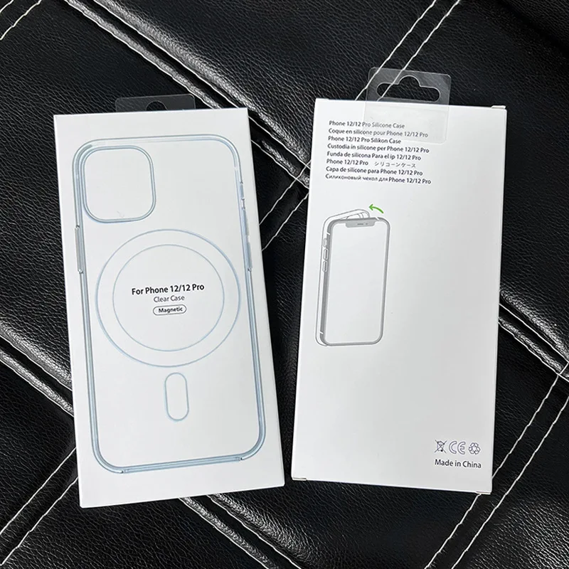 Luxury Transparet Magsafe Wireless Charging Case For iPhone16 15 14 13 12 11 Pro Max Plus Mini Magnetic Transparent Bumper Cover image 6