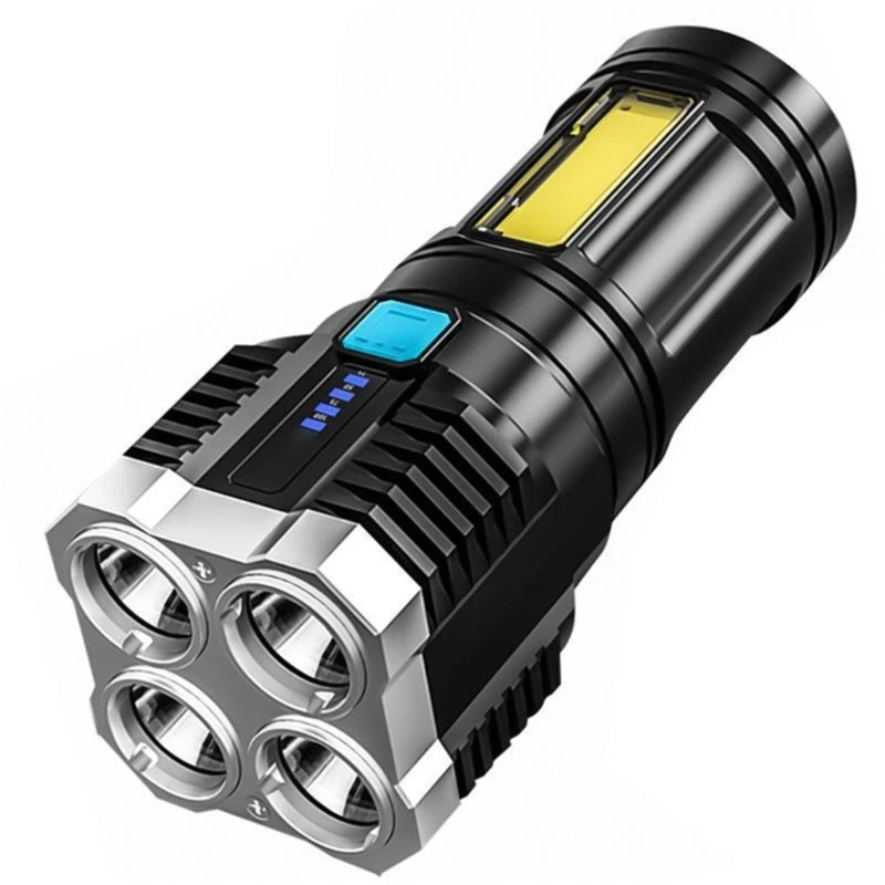 

Rechargeable LED Torches 4 Adjustable Modes Strong Flashlight D5QD