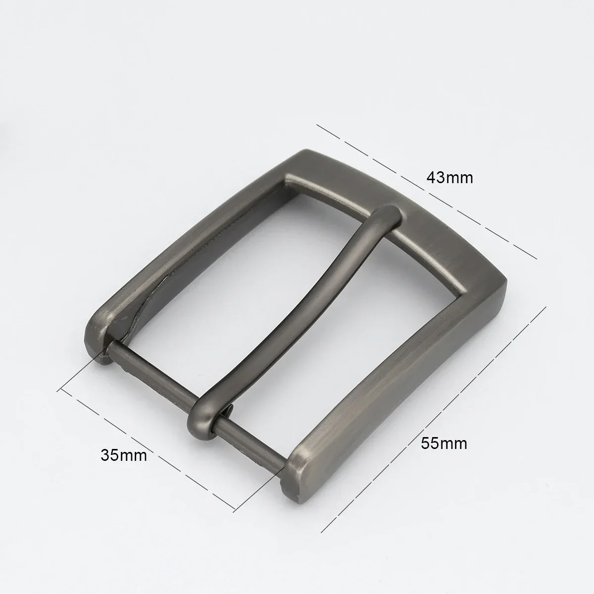 1piece 35mm Belt Buckle Matte Brushed Metal Pin Buckle Leather Craft Waistband Belt Parts Accessories Fit for 33mm-34mm Strap