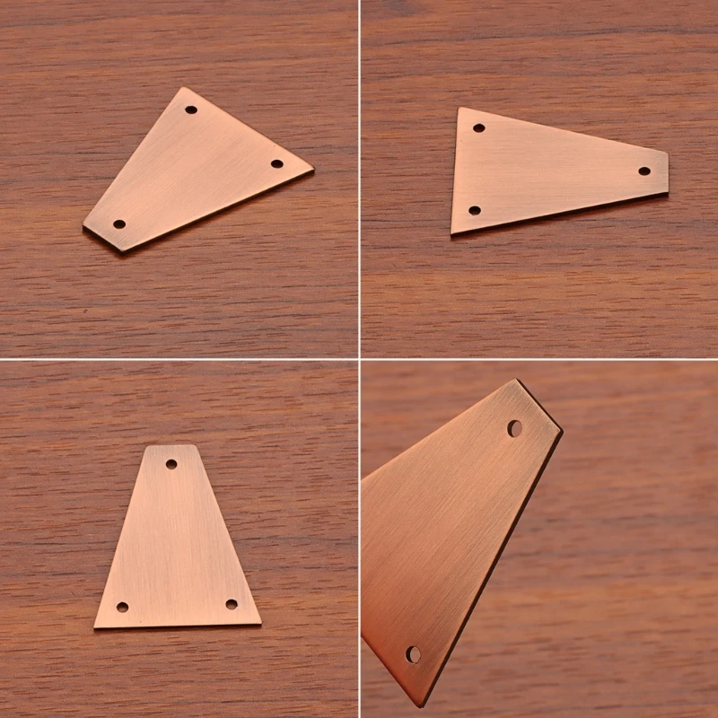 Professional Triangular Cover 3 Holes Metal Guitar Adjustment Rod Covers