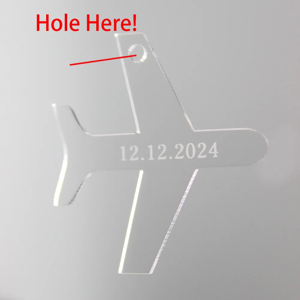 Ciondoli per aeroplani personalizzati da 30 pezzi per invito a nozze di destinazione, etichette per