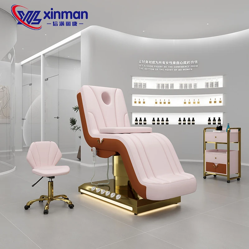 'S New Salon Beauty , Massage , Recliner, Tattoo Embroidery Folding Portable Cosmetic And Therapy Bed