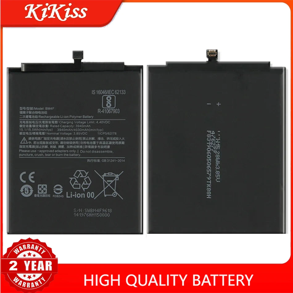 BM4F 4030mAh Battery For Xiaomi Mi A3 CC9 CC9e Mi 9 Lite Replacement Batteries Bateria for Xiao Mi Xiomi  CC 9 Mi9 Lite ACCU