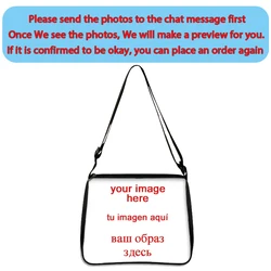 Customize Your Name/Photo/Logo Handbag Fashion Underarm Clutch Bag Girl Travel Shopping Shoulder Bags Women Messenger Bag