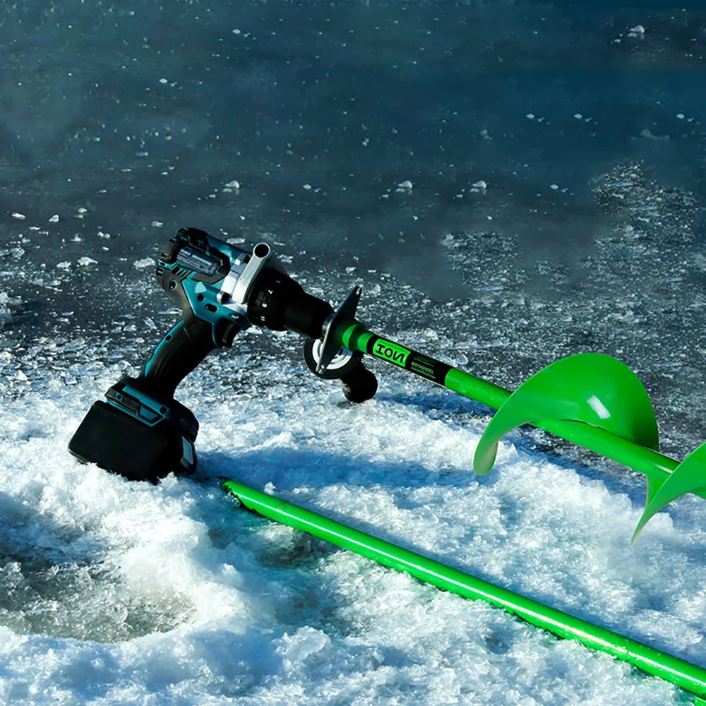 21V Brushless Electric Drill Powerful 120N.M 13mm Impact Cordless Drill Drillable Ice Power Tool For Ice Fishing