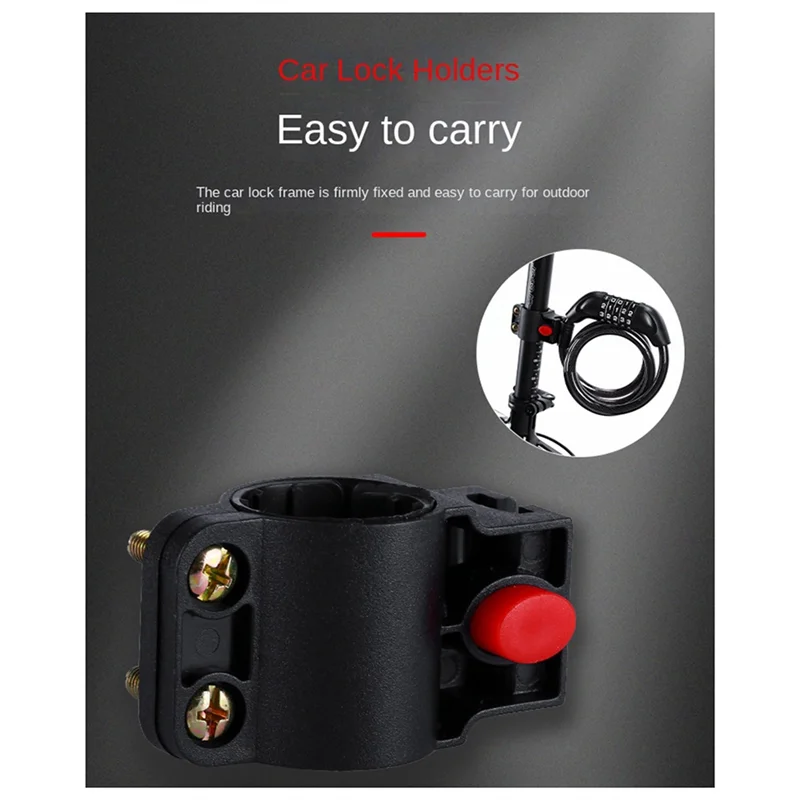 -ESTR Bicycle Locks, Electric Bike Five-Digit Combination Locks, Mountain Bike Bar Wire Rings, Anti-Theft