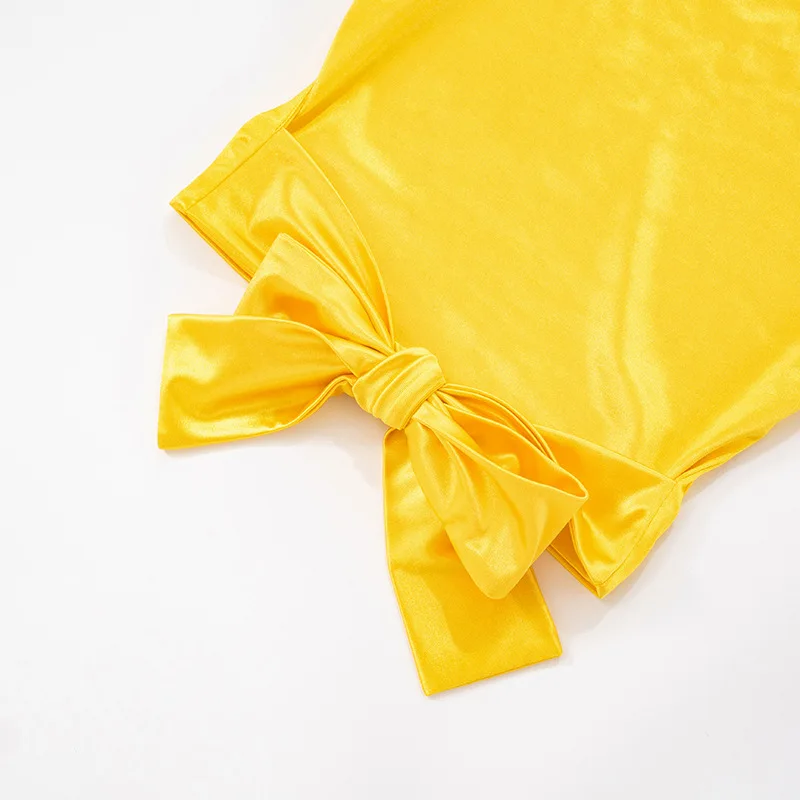 Conjunto de 2 peças de cetim brilhante, feminino, sexy, gola oscilante, renda, halter, costas nuas, tops curtos + shorts magros, roupa de balada