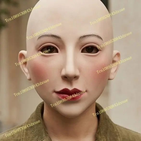 New cosplay full face head-worn beautiful woman mask head cover cosplay