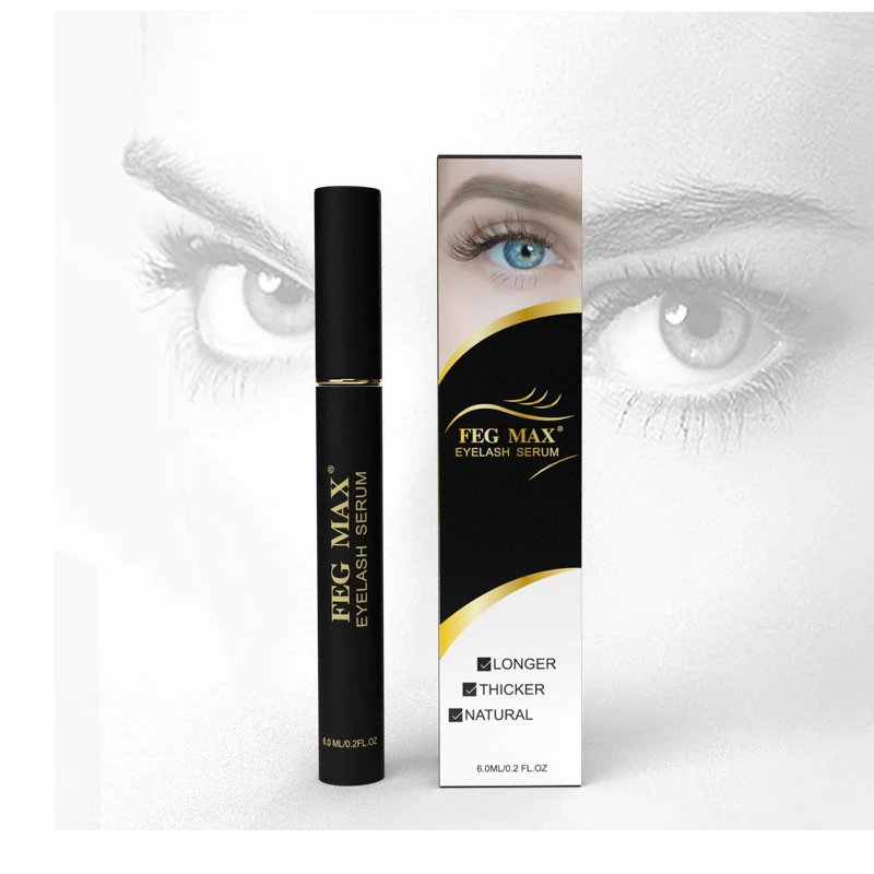 FEG Max Eyelash Essence For Eyelashes Eyebrows Fast And Effective Growth Can Make Eyelashes Longer Darker