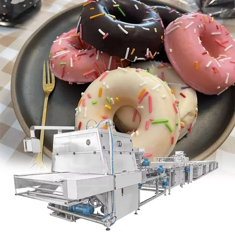 Custom Commercial Chocolate Enrober Machine With Cooling Tunnel Automatic Chocolate Coating Equipment for Biscuit Candy Process