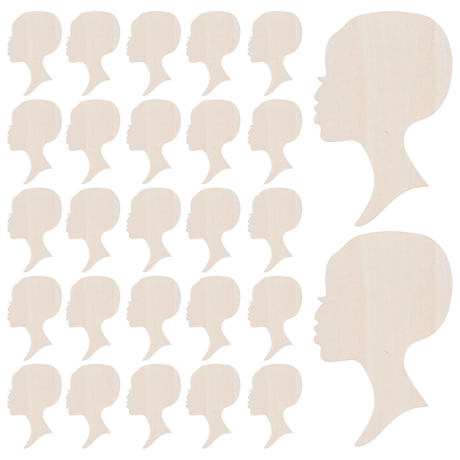 

12Pcs Blank Wooden Cutouts African Woman Face Wood Slices DIY Craft Gifts Home Decoration Crafts for Women Craft Gifts for Women