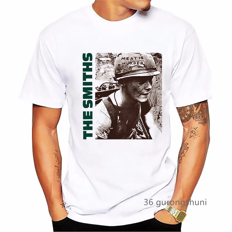 Vintage Tshirt Men\'S Clothing The Smiths The Queen Is Dead Retro Rock Band T Shirt Homme Summer Short Sleeve T-Shirt Wholesale