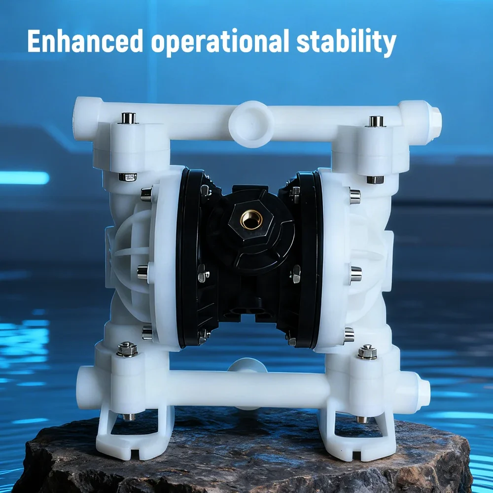 مضخة الحجاب الحاجز البلاستيكية التي تعمل بالهواء، مضخة السوائل الصناعية AODD، مضخة الحجاب الحاجز الهوائية، مضخة النقل الكيميائي