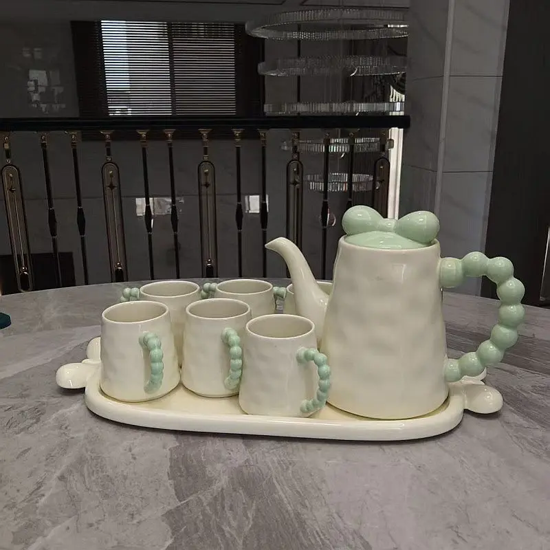 

ZML tea set kettle water cupfor homesuitceramic cold water kettle tea cup