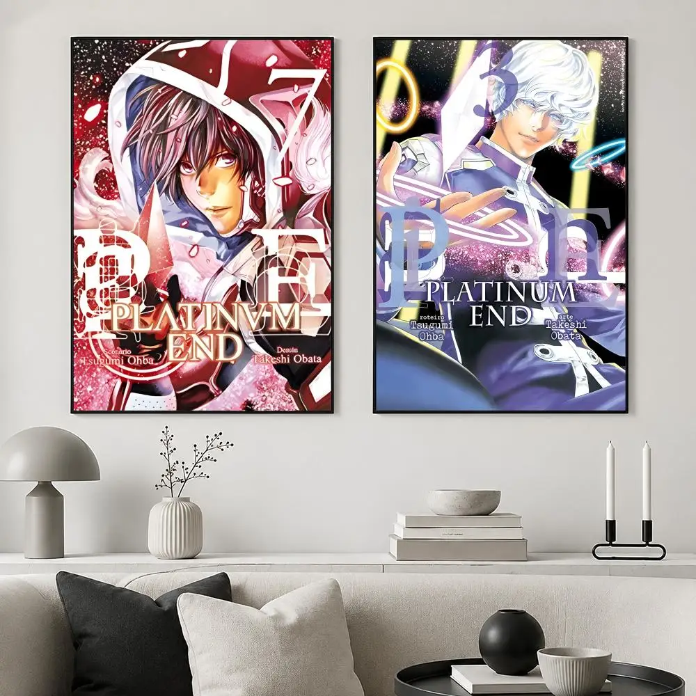 Anime Platinum End Poster posters for bedrooms and living rooms high definition cartoon movie-themed wall art.