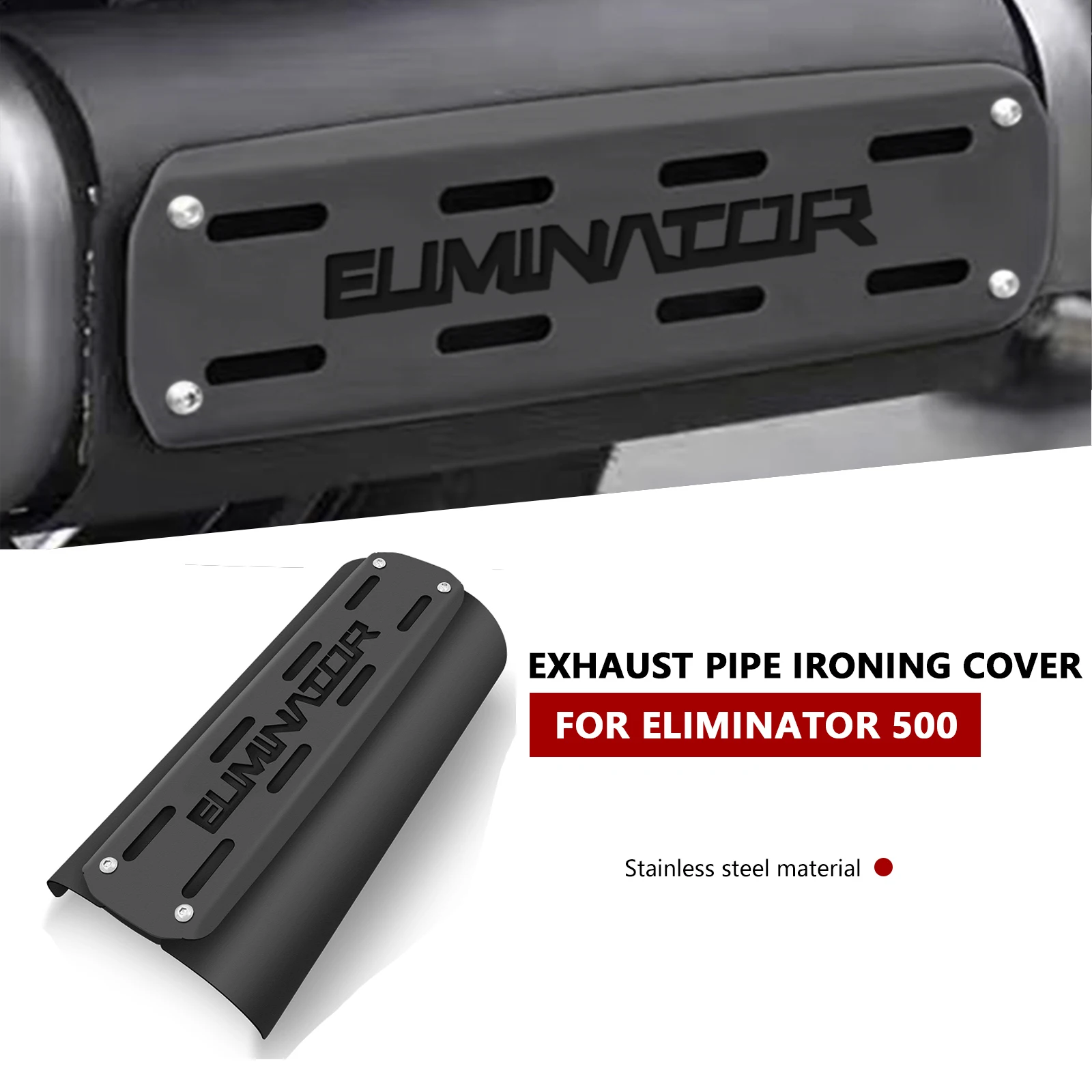 For Motorcycle accessories exhaust pipe trim cover anti-scald cover heat shield protective cover ELIMINATOR 500