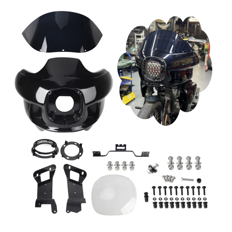 

For Harley Low Rider S FXLRS Street Bob FXBBS 2018-2023 Front Fairing and Mount Kit
