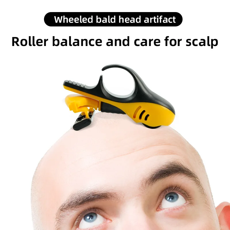 ماكينة حلاقة يدوية للرأس والجمجمة للرجال، ماكينة حلاقة صغيرة محمولة على شكل سيارة