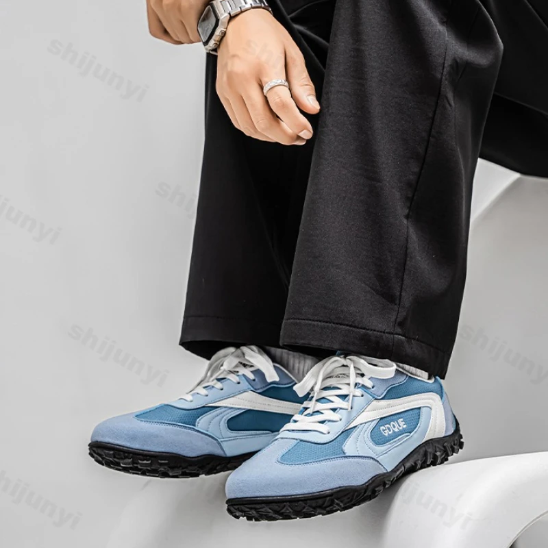 

Men's Sneakers 2025 Spring Autumn New Non Slip Outdoor Fashion Lace Up Running Shoes Lightweight Comfort Soft Sole Casual Shoes