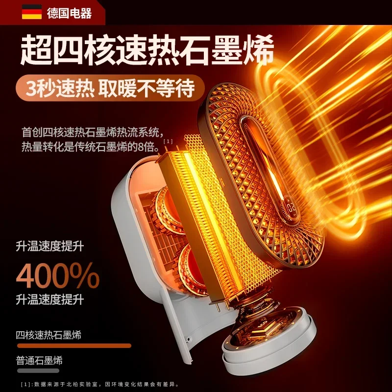 Bathroom heater heater dedicated graphene home whole house large area heating desktop small winter power saving