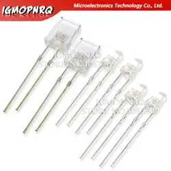 100Pcs Transparante Led-Lichtgevende Diode Blauw Rood Groen Wit Geel Paars Elektronische Diy Kit 2X3X4 2X5X7 3Mm 5Mm