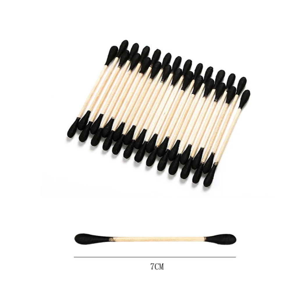 200/400PCS Pack Double Head Cotton Swab Women Makeup Cotton Buds Tip Medical Wood Sticks Nose Ears Cleaning Health Car