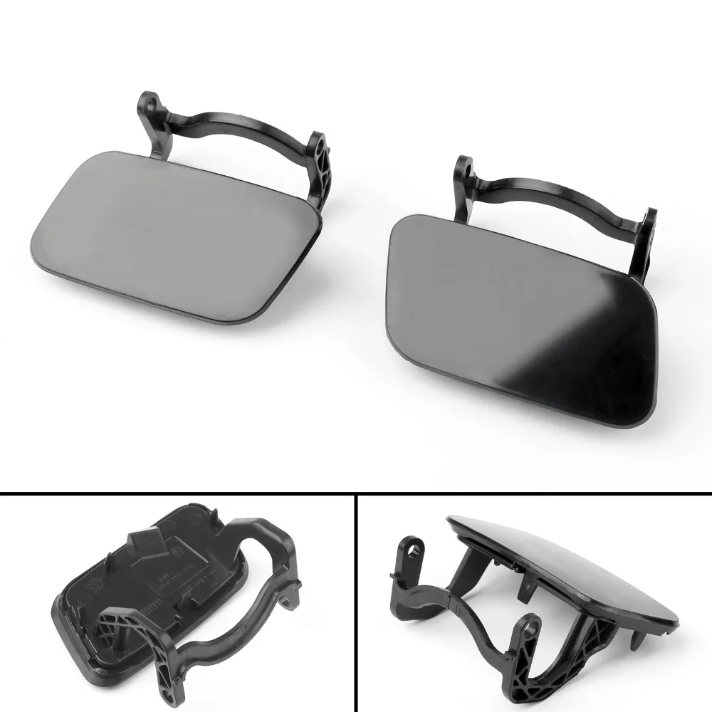 Areyourshop Front Bumper Left&Right Headlight Washer Cap Cover for Audi A4 B8 Car Headlight Washer Jet Cover Cap Accessories