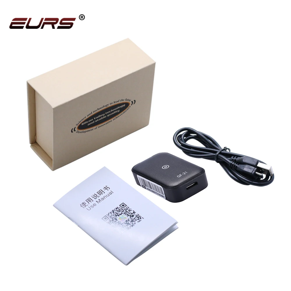 

EURS Mini GPS Tracker GF21 Car Tracker Vehicle GPS Locator Anti-Lost Recording Listening Smart Tracking Device Auto Parts