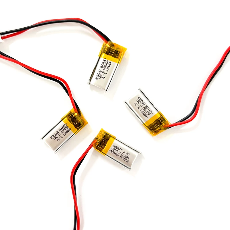 401020 55mAh 3.7V Polymer Lithium Battery Li-po For Toys Cars Bluetooth Speaker Bluetooth Headset Recording Pens GPS LED Lights - view 4
