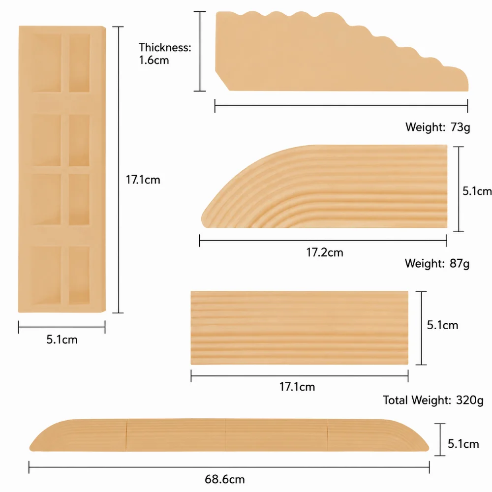 TPE Robot Vacuum Ramp Anti Slip Low Height Sweeping Robot Slope Climbing Strip Easy Install Universal Fit Triangle Shape Ramp