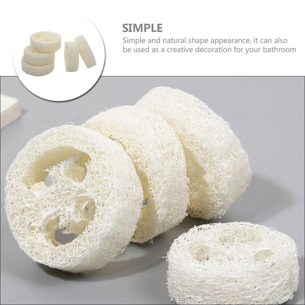 5pcs Loofah Pad Soap Holder Bathroom Soap Organizer with Breathable Design and Delicate Surface Protection