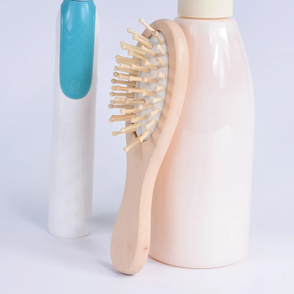 

Деревянная массажная расческа, 2 шт., натуральный массажер для кожи головы, эргономичная ручка, распутывает волосы, снимает усталость, подходит для всех типов волос