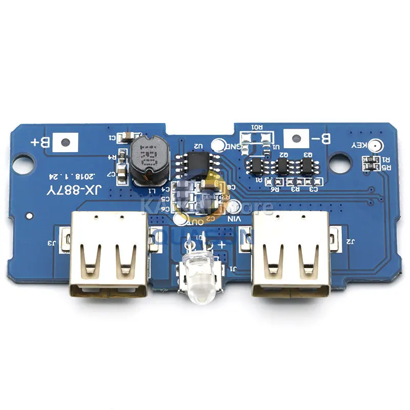 5V 2A Power Bank Charger Module Charging Circuit Board Step Up Boost Power Supply Module 2A Dual USB Output 1A Input