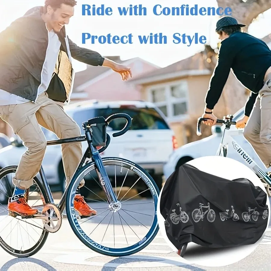 Nova capa de bicicleta se encaixa bicicletas motocicletas até 150kg durável e à prova d' água acessórios de bicicleta versátil película protetora pe