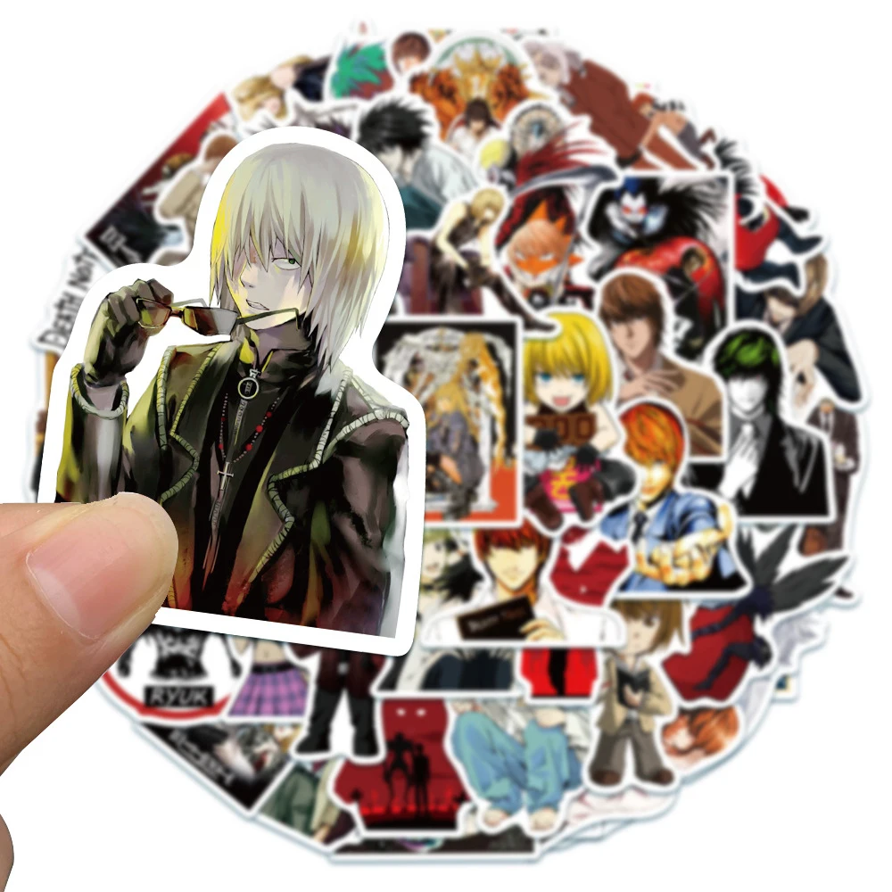 10/30/50pcs Cool Kira Death Notes Anime Stickers Ryuk Graffiti Sticker Waterproof Skateboard Bike Suitcase Light Yagami Decal