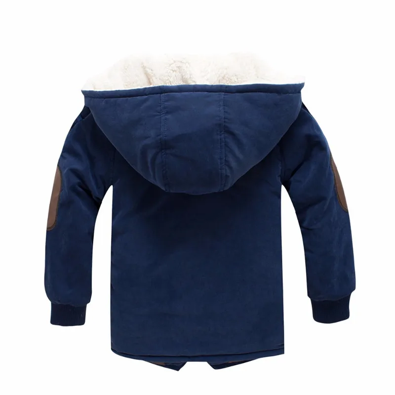 Boys Blue Winter Coats & Jacket Kids Zipper Jackets Boys Thick Winter Jacket High Quality Boy Winter Coat Kids Clothes