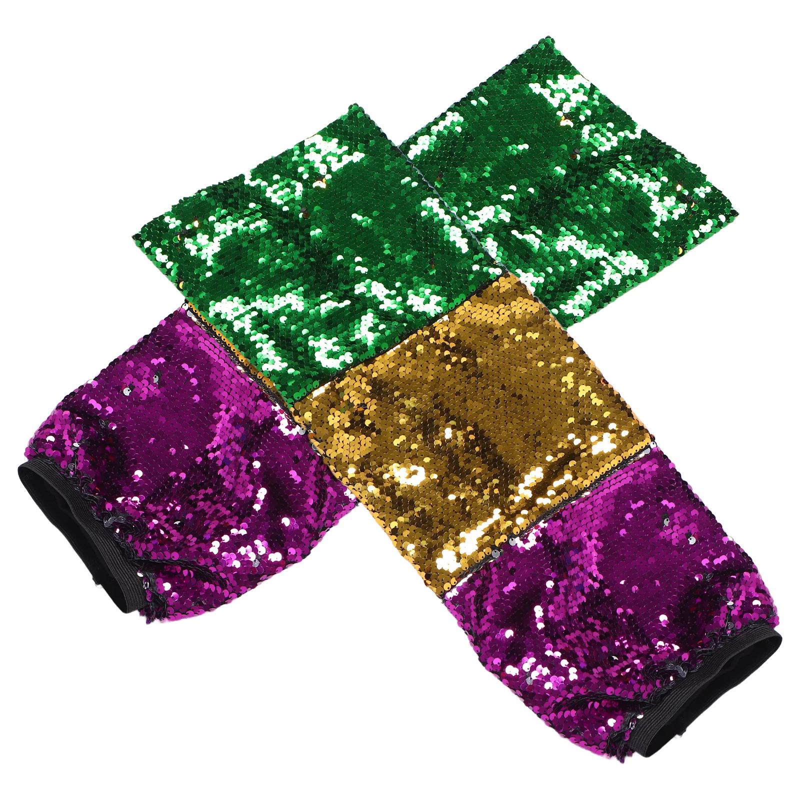 

1 Pair Carnival Sequins Leg Sleeves Sparkle Glitter Covers Shimmery Dance Costume For Mardi Gras Party Festival Celebration