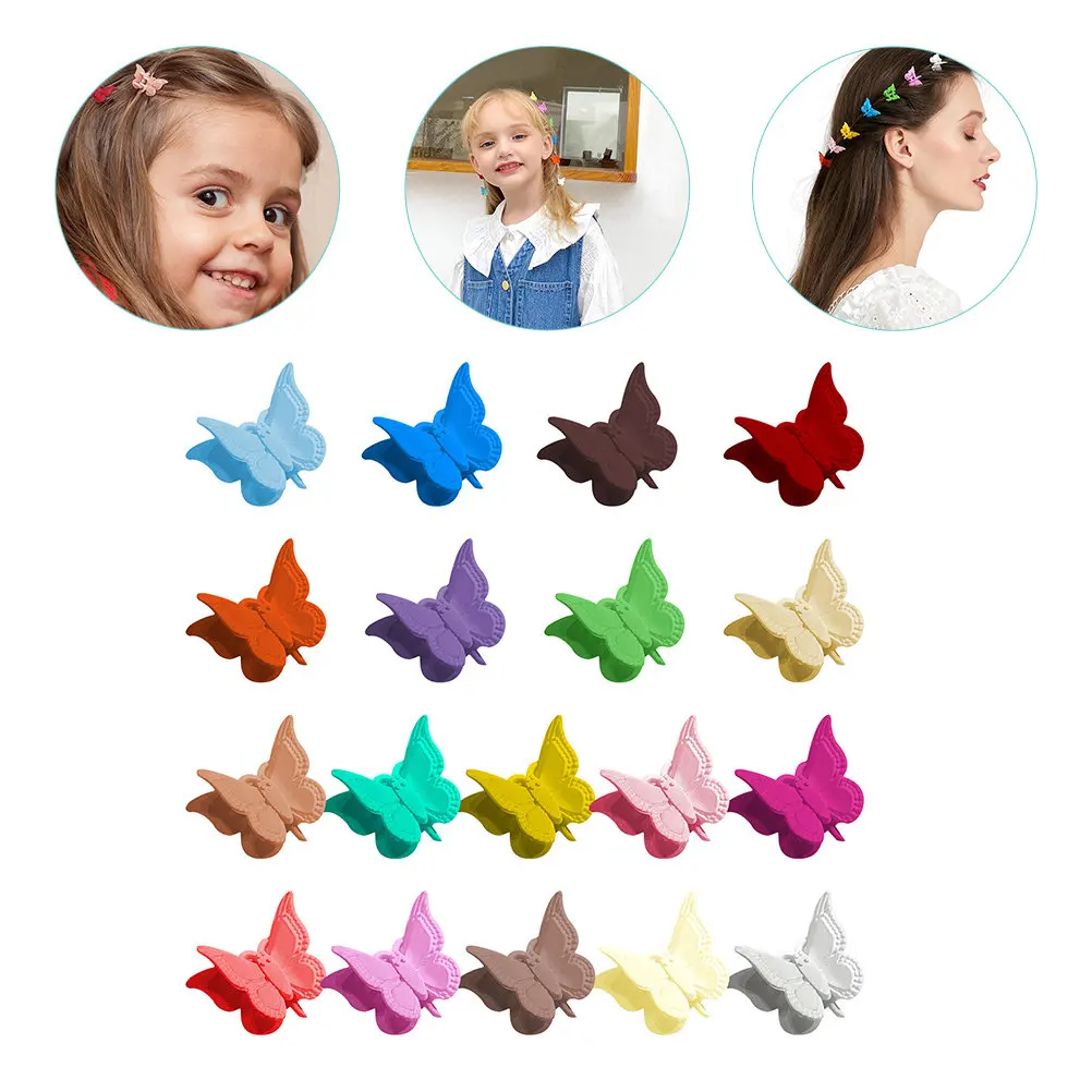 

36Pcs Butterflies Hair Clips Colorful Small Claw Clips Hair Accessories Girls Women Decorative Barrettes for Weddings Parties