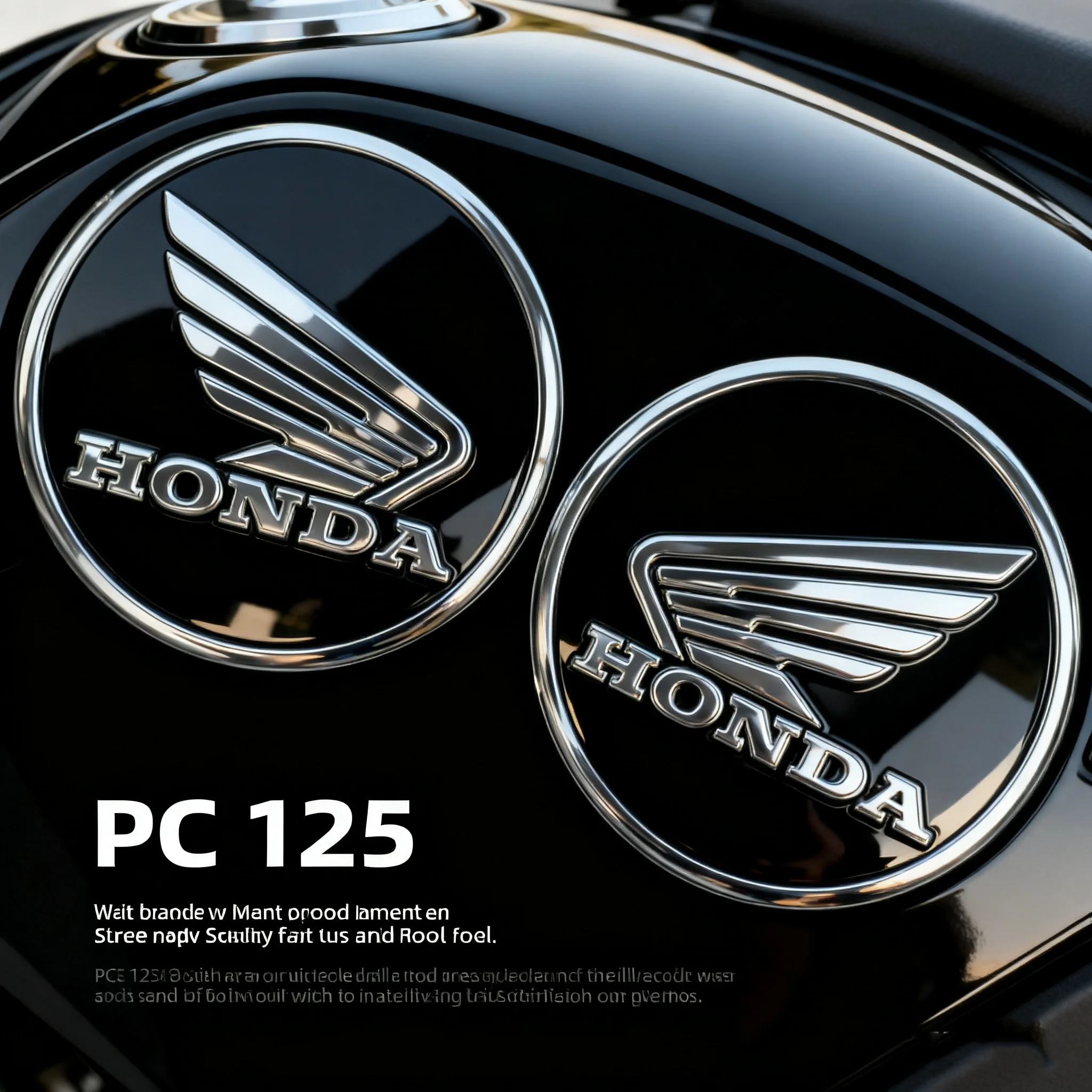 Image of Honda Motorrad Runder Logo 3D Stereoskopischer Kraftstofftankaufkleber Passend für CBR600RR/CBR1000RR/CB190SS Pcx125 Cb650r