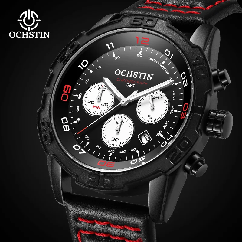 

OCHSTIN2024 hot models innovative nylon series trend hundred men's quartz watches multifunction quartz movement watch