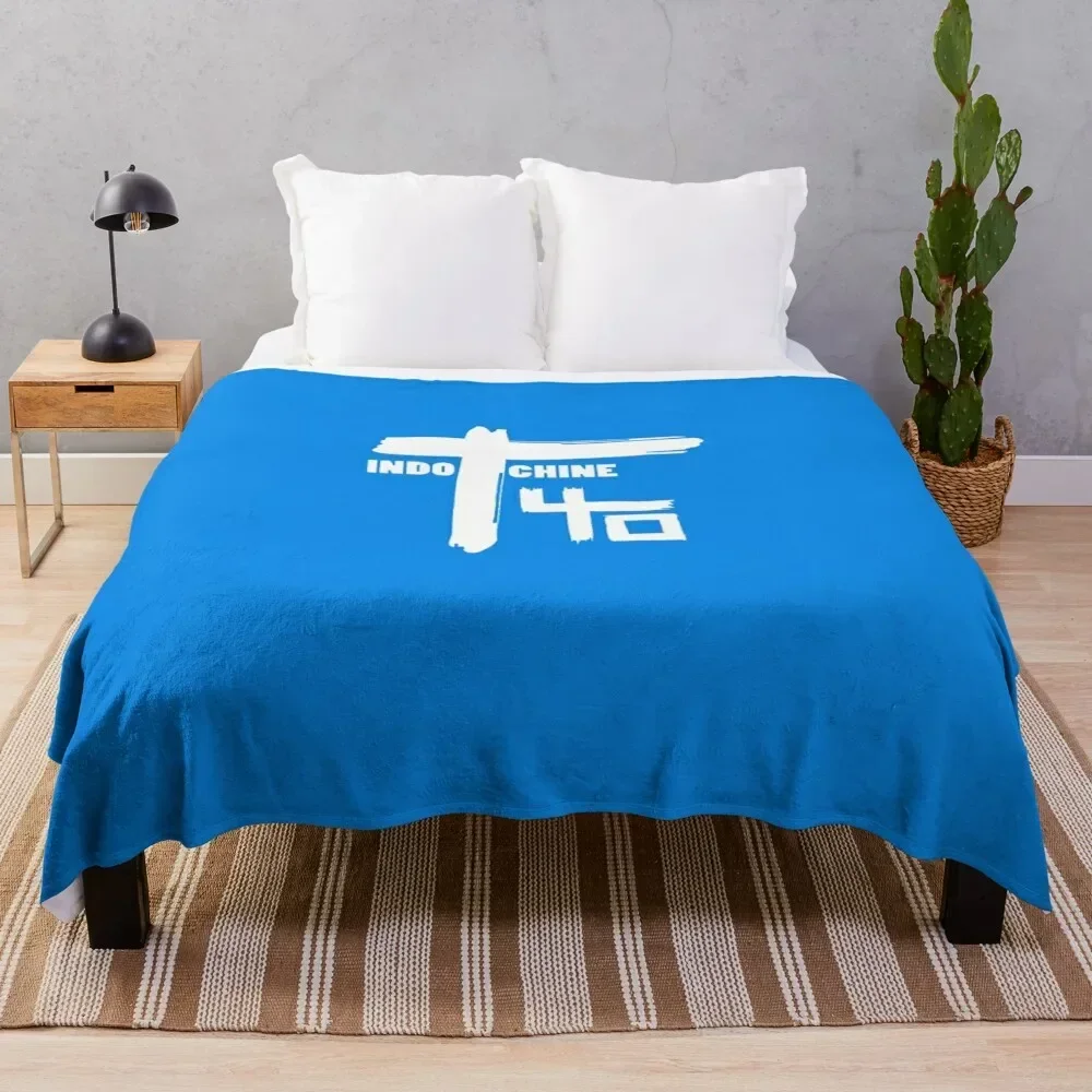 Best of Indochine band logo1 exselna Genres Rock, ?new wave Essential T-Shirt Throw Blanket Designers sofa bed Blankets