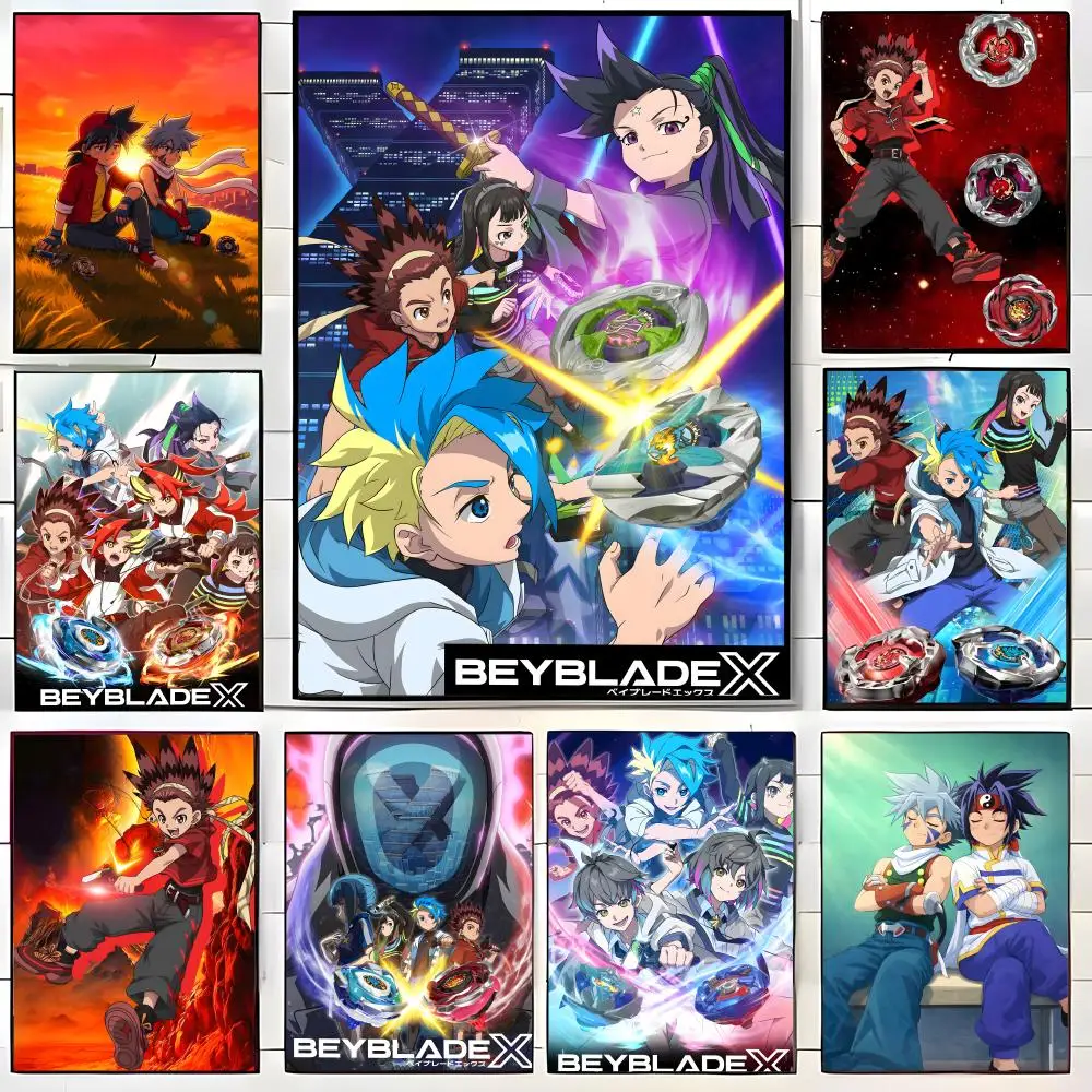 Anime B-beybladeS Poster, Wandkunstdruck, geeignet für Wohnzimmer, Schlafzimmer, Bar, Salon, Heimdekoration, Geschenk